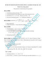 Đề thi vào lớp 10 chuyên Lê Hồng Phong-Nam Định đề chuyên và không chuyên môn toán năm học 2014