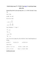 Tải Toán lớp 5 trang 72, 73: Luyện tập chung - Giải bài tập Toán lớp 5