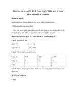 Tải Toán lớp 5 trang 56: Nhân một số thập phân với một số tự nhiên - Giải bài tập Toán lớp 5