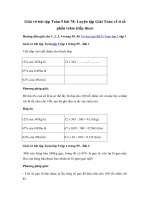 Tải Giải vở bài tập Toán 5 bài 78: Luyện tập Giải Toán về tỉ số phần trăm (tiếp theo) - Giải vở bài tập Toán 5 tập 1