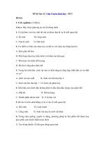 Tải Đề thi học kì 2 lớp 9 môn Sinh học - Đề 5 - Đề thi trắc nghiệm HK 2 môn Sinh học lớp 9 có đáp án