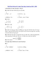 Tải Bộ đề thi học kì 2 môn Toán lớp 4 năm học 2019 - 2020 - Đề thi học kì 2 lớp 4 môn Toán