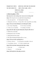 Tải Đề kiểm tra 1 tiết lớp 9 môn Công nghệ trường THCS Minh Tân, Phòng GD&ĐT Dầu Tiếng năm học 2018 - 2019 - Đề kiểm tra 45 phút môn Công nghệ lớp 9 có đáp án