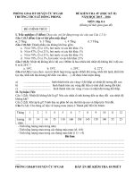 Tải Đề kiểm tra 45 phút học kì 2 môn Địa lý lớp 6 trường THCS Lê Hồng Phong, Cư M’Gar năm 2015 - 2016 - Đề kiểm tra 1 tiết học kì II môn Địa lý lớp 6 có đáp án