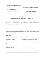 Tải Mẫu nghị quyết của đại hội công đoàn - HoaTieu.vn