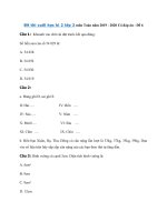 Tải Đề thi cuối học kì 2 lớp 3 môn Toán năm 2019 - 2020 Có đáp án - Đề 6 - Đề Toán lớp 3 học kì 2