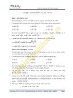 Vấn đề 2: Tích vô hướng và một số dạng bài tập