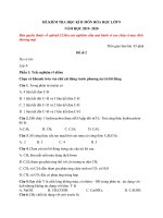 Tải Đề kiểm tra Hóa 9 học kì 2 năm học 2019-2020 (số 2) - Đề thi Hóa 9 cuối kì 2 có đáp án