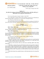 TT-BQP về hình thức kỷ luật, trình tự xử lý kỷ luật dân quân tự vệ - HoaTieu.vn