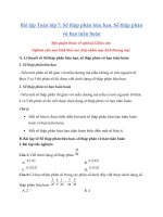 Tải Bài tập Toán lớp 7: Số thập phân hữu hạn, Số thập phân vô hạn tuần hoàn - Bài tập Toán lớp 7 Đại số