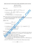 Đề thi thử vào lớp 10 môn toán số 1 hệ không chuyên năm học 2015 tại trung tâm luyện thi EDUFLY
