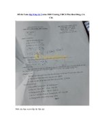 Tải Đề thi Toán lớp 8 học kì 2 năm 2020 Trường THCS Phú Hòa Đông, Củ Chi - Đề thi học kì 2 Toán 8