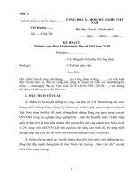 thực tế của đơn vị ban nữ công xây dựng kế hoạch tổ chức các hoạt động kỷ