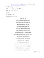 Tải Đề thi học kì 1 lớp 3 môn Tiếng Việt năm 2020 - 2021 - Đề 3 - Đề kiểm tra cuối học kì 1 lớp 3 có đáp án