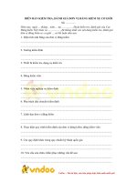 Tải Mẫu biên bản kiểm tra, đánh giá đơn vị đăng kiểm xe cơ giới - HoaTieu.vn