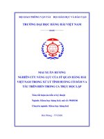 Tóm tắt luận án TS-NCS MXH