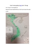Tải Giải Vở bài tập Địa lý 5 bài 7: Ôn tập - Giải sách bài tập Địa Lý lớp 5 tập 1