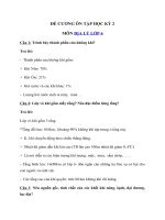 Tải Đề cương ôn tập học kì 2 môn Địa lý lớp 6 năm 2018 - 2019 - Nội dung ôn thi học kì 2 môn Địa lý lớp 6