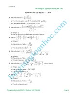 Đề cương ôn tập học kỳ 1 môn toán lớp 9 trường Hà Nội -Ams