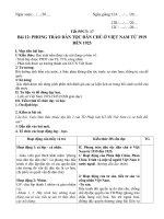 Tải Giáo án Lịch sử lớp 12 bài 12: Phong trào dân tộc dân chủ ở Việt Nam từ 1919 đến 1925 (tiết 2) - Giáo án môn Lịch sử lớp 12