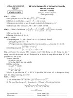 Đề thi môn Toán chung chính thức 2015 chuyên Lê Hồng Phong - Nam Định kèm đáp án