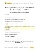 Tải Bài thu hoạch bồi dưỡng thường xuyên module GVMN 23 - HoaTieu.vn