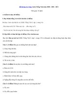 Tải Đề thi học kì 1 lớp 2 môn Tiếng Việt năm 2020 - 2021 - Đề 1 - Đề thi cuối học kì 1 lớp 2 có đáp án