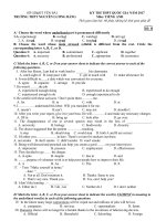 Tải Đề thi thử THPT Quốc gia năm 2017 môn Tiếng Anh có đáp án - Đề 81 - Đề thi thử Đại học môn Tiếng Anh năm 2017 có đáp án