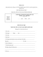 Tải Mẫu đơn đăng ký học Thẩm tra viên An toàn giao thông đường bộ - HoaTieu.vn