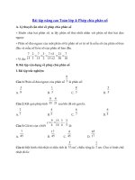 Tải Bài tập nâng cao Toán lớp 4: Phép chia phân số - Bài tập nâng cao Toán lớp 4