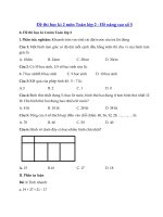 Tải Đề thi học kì 2 lớp 2 môn Toán năm học 2019 - 2020 - Đề nâng cao số 5 - Đề thi Toán học kì 2 lớp 2 dành cho học sinh khá, giỏi