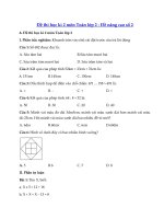 Tải Đề thi học kì 2 lớp 2 môn Toán năm học 2019 - 2020 - Đề nâng cao số 2 - Đề thi Toán học kì 2 lớp 2 dành cho học sinh khá, giỏi