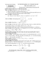 Đề thi thử quốc gia môn Toán của trường THPT chuyên tỉnh Vĩnh Phúc