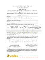 Tải Mẫu phiếu yêu cầu cung cấp thông tin, dữ liệu, sản phẩm đo đạc và bản đồ - HoaTieu.vn