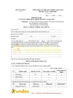 Tải Mẫu đơn đề nghị cấp giấy phép hoạt động đo đạc và bản đồ cho tổ chức trong nước - HoaTieu.vn