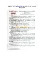 Tải Đáp án đề thi vào lớp 10 môn Sinh học Chuyên 2019 tỉnh Thái Bình (Chuyên Sinh) - Đề thi vào lớp 10 Chuyên Sinh năm 2019 có đáp án