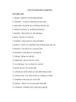 Tải Từ vựng Tiếng Anh lớp 12 Unit 10 Lifelong Learning - Từ vựng Tiếng Anh lớp 12 chương trình mới