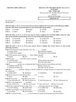 Tải Đề thi thử THPT Quốc gia năm 2016 môn Tiếng Anh trường THPT Sông Lô, Vĩnh Phúc (Lần 2) - Đề thi thử Đại học môn Tiếng Anh năm 2016 có đáp án