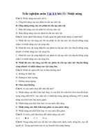 Tải Trắc nghiệm Vật lý 8 bài 21 - Nhiệt năng