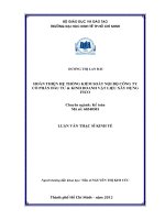 (Luận văn thạc sĩ) hoàn thiện hệ thống kiểm soát nội bộ công ty cổ phần đầu tư  kinh doanh vật liệu xây dựng FICO 