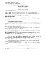 Tải Đề thi học kì 2 môn Vật lý lớp 11 trường THPT Trần Hưng Đạo, TP Hồ Chí Minh năm học 2016 - 2017 - Đề kiểm tra học kì II môn Vật lý lớp 11 có đáp án