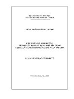 (Luận văn thạc sĩ) các nhân tố ảnh hưởng đến quyết định sử dụng thẻ tín dụng tại ngân hàng TMCP sài gòn 