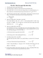 Bài giảng số 5: Một số bài tập về xác định tâm bán kính mặt cầu ngoại tiếp khối chóp