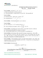 Đề kiểm tra định kì tháng 10 môn toán lớp 12 tại trung tâm bồi dưỡng văn hóa EDUFLY