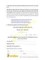 Tải Mẫu biên bản nghiệm thu hoàn thành công trình đưa vào sử dụng - HoaTieu.vn