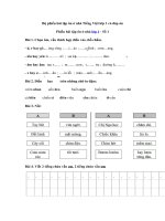 4) - Bài tập môn Tiếng Việt lớp 1