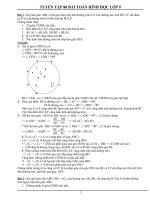 Tuyển chọn 80 bài hình học 9 có đáp án ôn thi vào lớp 10