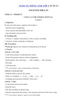 Tải Giáo án Tiếng Anh lớp 2 Tuần 14 sách Macmillan - Giáo án môn tiếng Anh lớp 2 theo tuần