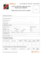 Tải Phiếu đăng ký dự tuyển Agribank - HoaTieu.vn