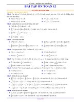 bài tập ôn tập toán từ 03022020 đến 08022020  thpt nguyễn du